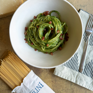 Sfoglini Organic Durum Semolina Long Pasta Bigoli & Bucatini VarietyPack -  Bigoli with Spinach Cream Sauce Recipe