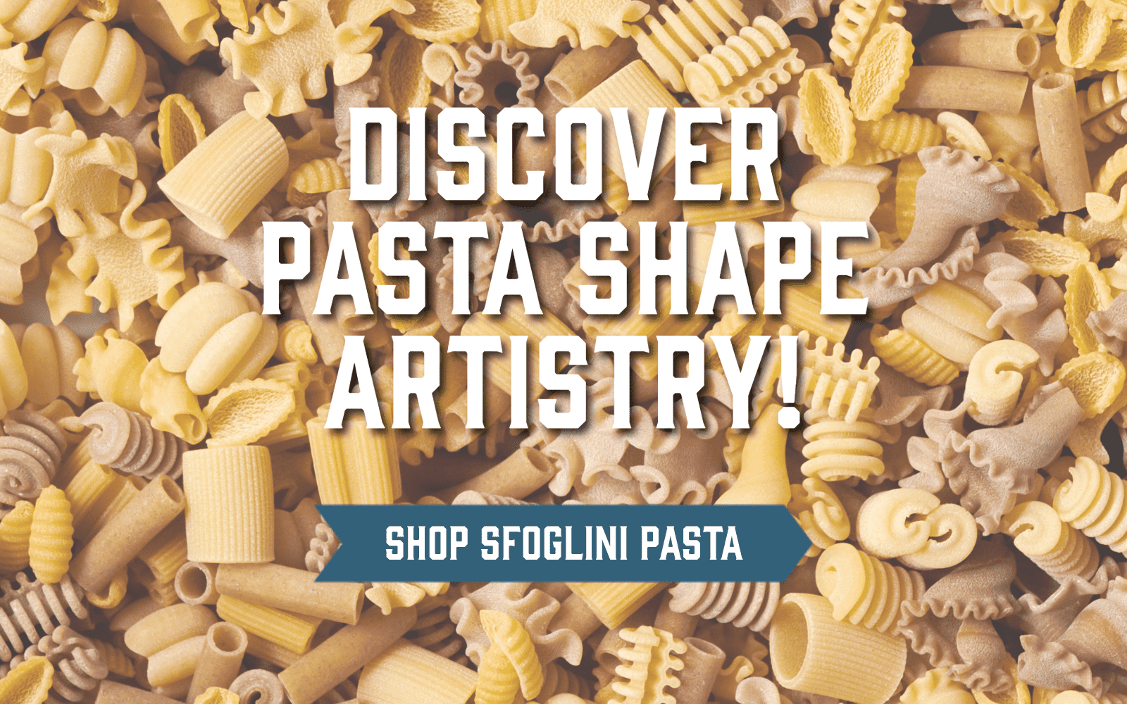 Discover Pasta Shape Artistry! Shop Sfoglini Pasta >