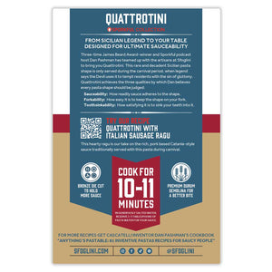 Quattrotini - The Sporkful Collection - Sfoglini Organic Durum Semolina Wheat Pasta